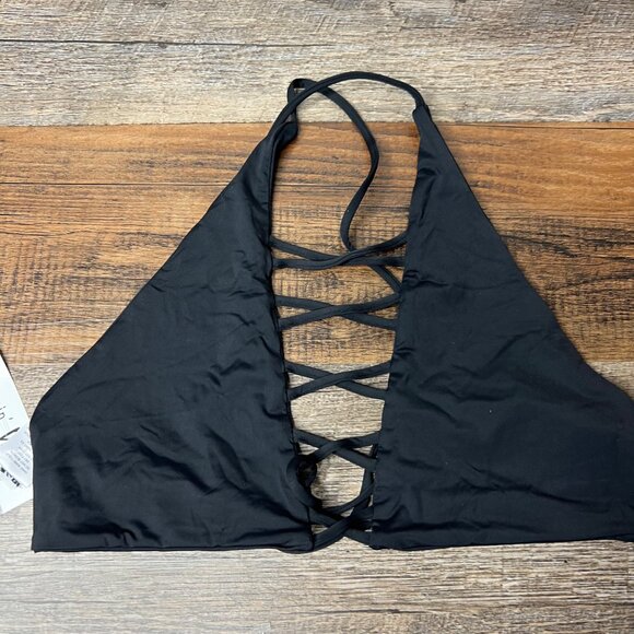 Dippin Daisy's Bikini 2 Piece Set Size L Mix & Match Marble Caged Top Bottom NWT - Picture 3 of 7